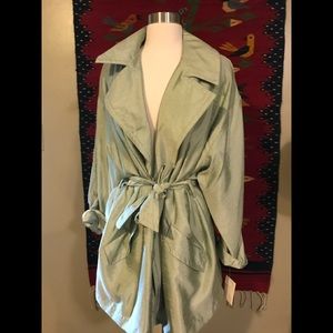 Satin-lined trench